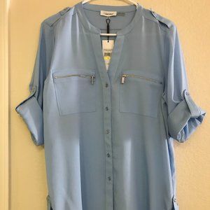 Clavin Klein Iceberg  3/4 Sleeve Top